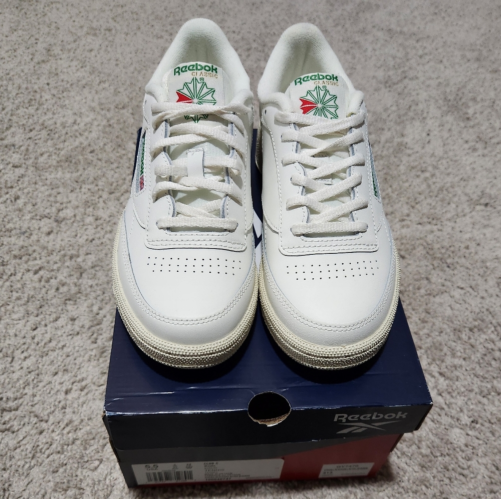 Reebok Club C Kids Tennis Sneakers 5.5